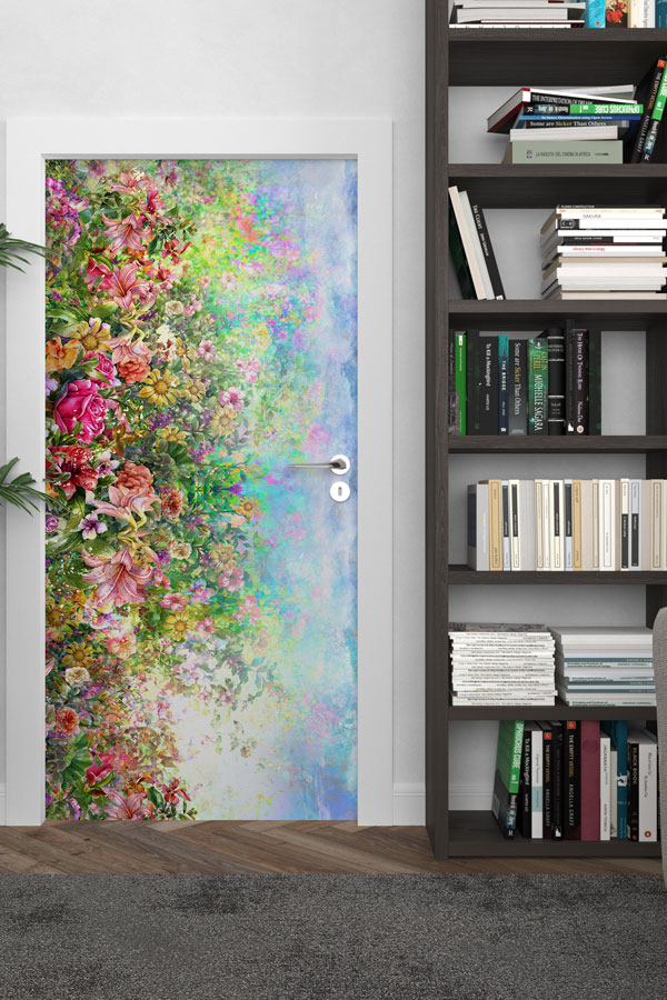 Çiçekli - Botanik Kapı Tasarımı 9354