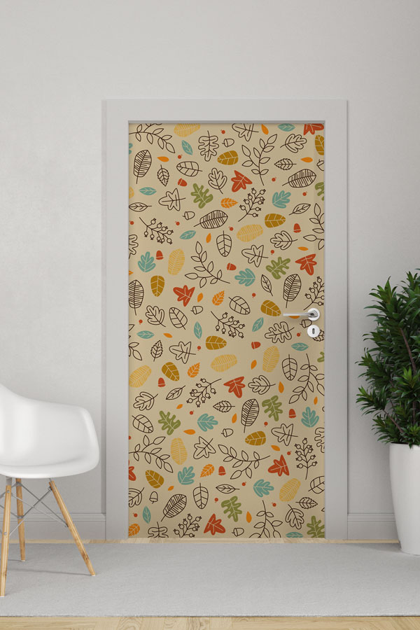 Çiçekli - Botanik Kapı Tasarımı 9360