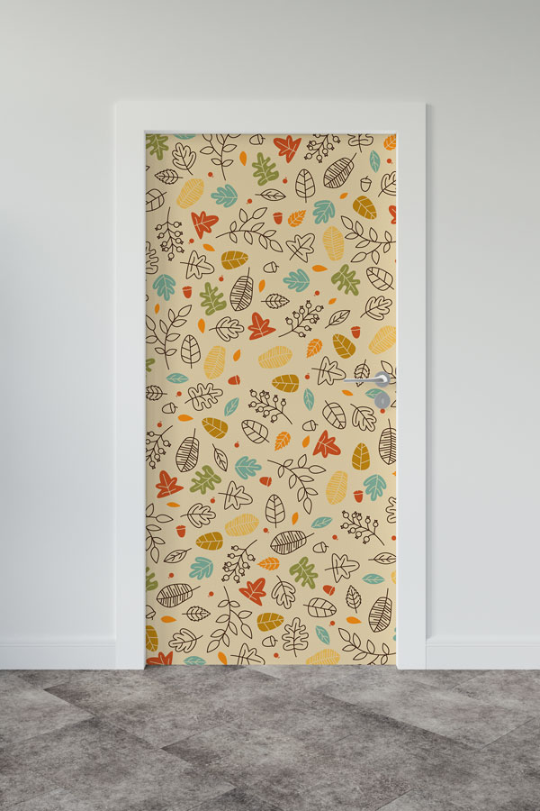 Çiçekli - Botanik Kapı Tasarımı 9360