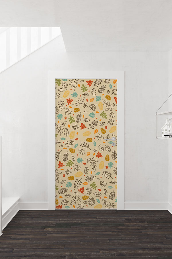 Çiçekli - Botanik Kapı Tasarımı 9360