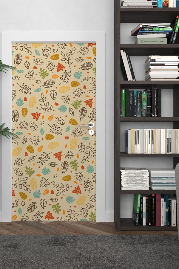 Çiçekli - Botanik Kapı Tasarımı 9360