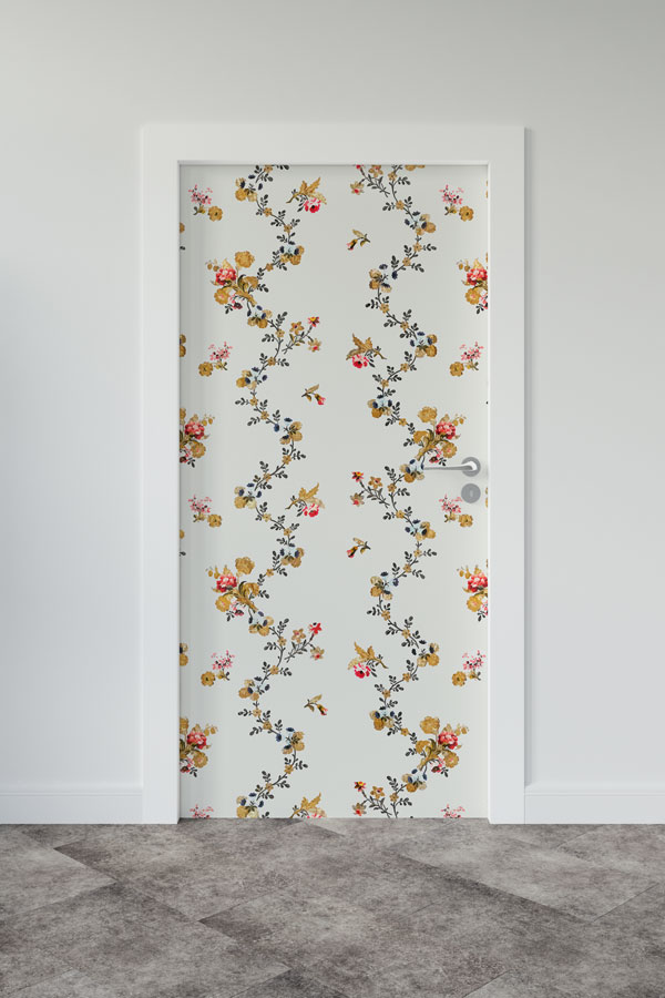 Çiçekli - Botanik Kapı Tasarımı 9361