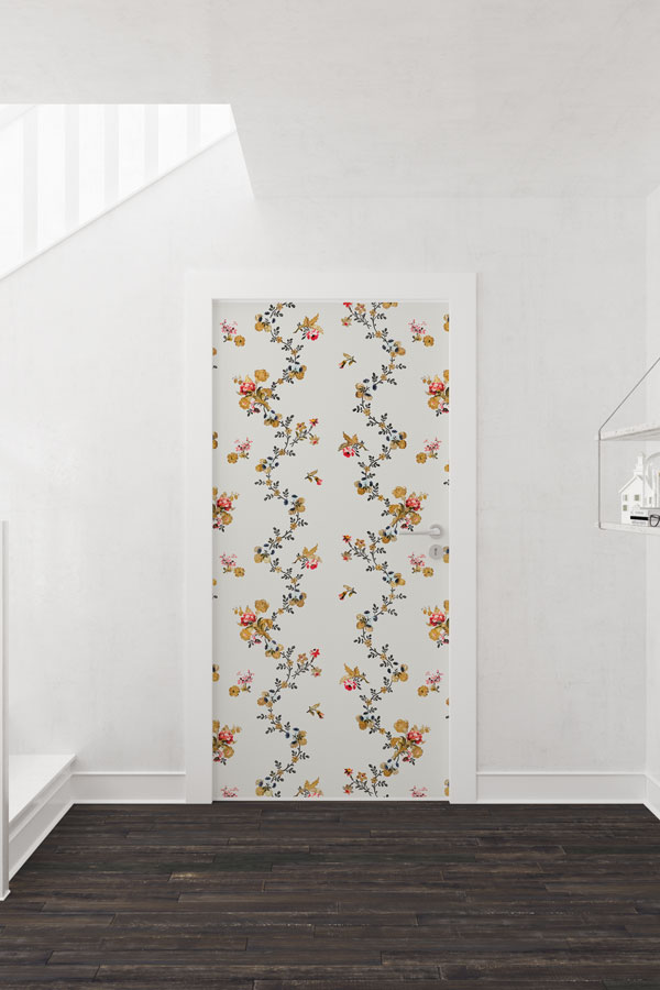 Çiçekli - Botanik Kapı Tasarımı 9361