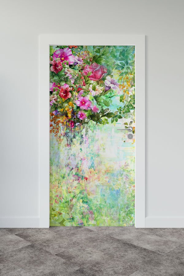 Çiçekli - Botanik Kapı Tasarımı 9350