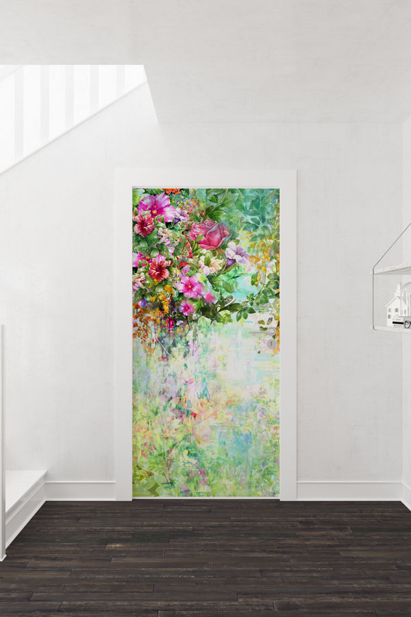 Çiçekli - Botanik Kapı Tasarımı 9350