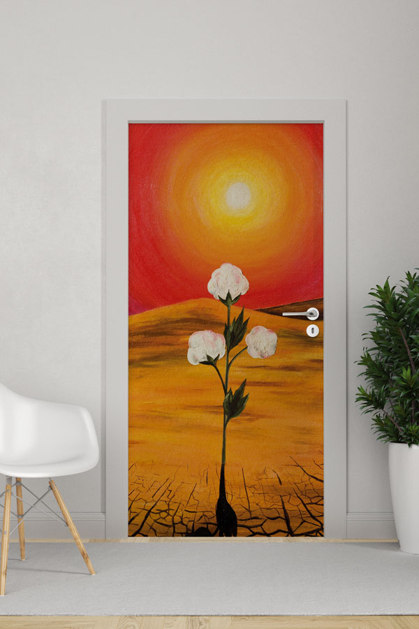 Çiçekli - Botanik Kapı Tasarımı 9359