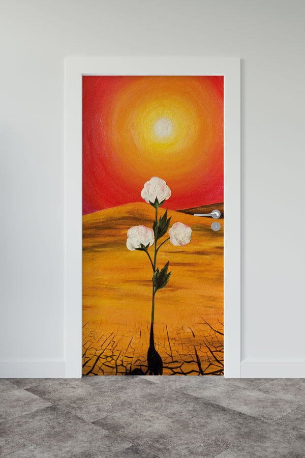 Çiçekli - Botanik Kapı Tasarımı 9359