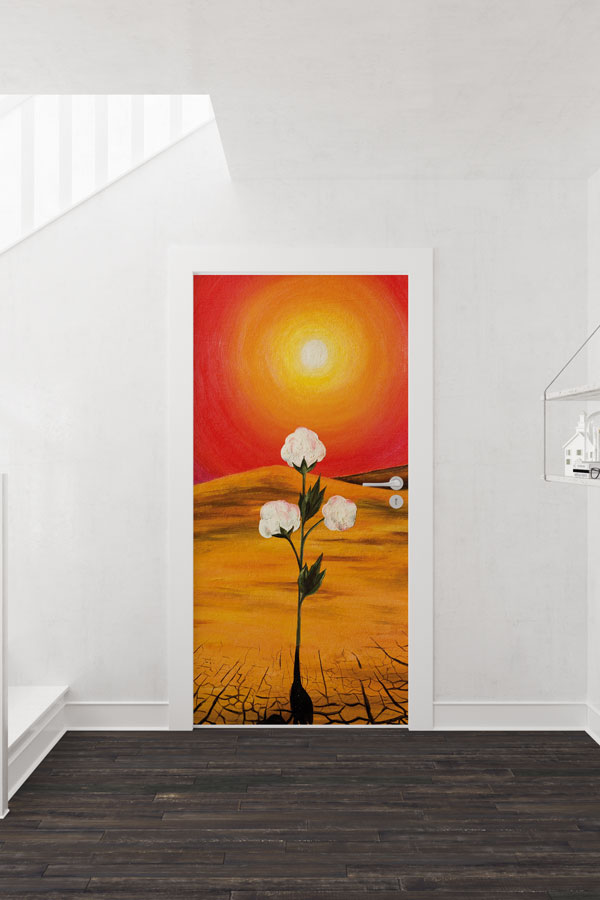 Çiçekli - Botanik Kapı Tasarımı 9359