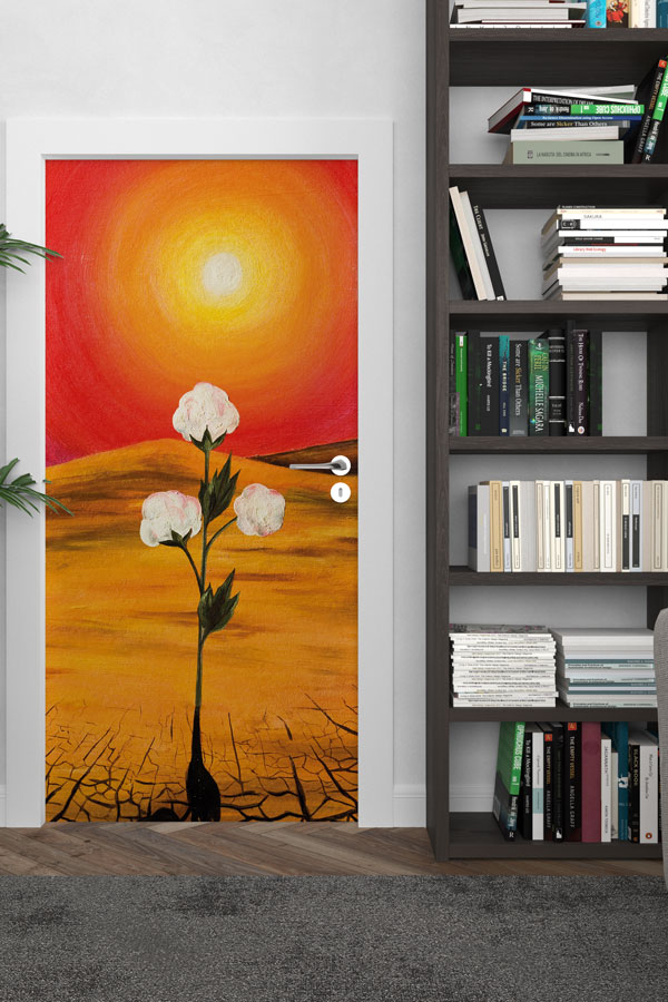 Çiçekli - Botanik Kapı Tasarımı 9359