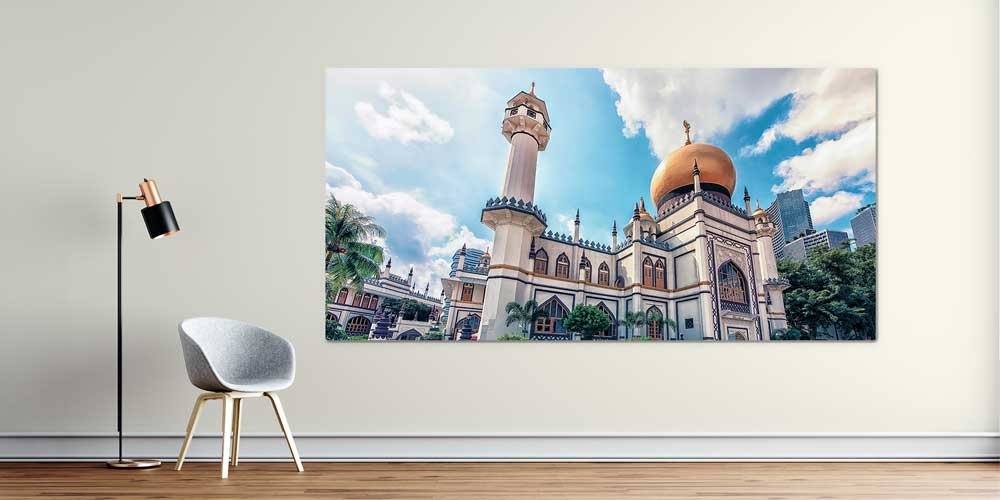 dunya-camiileri-11366-01 Kota Kinabalu Yüzen Cami Duvar Dekor Ürünü 11366