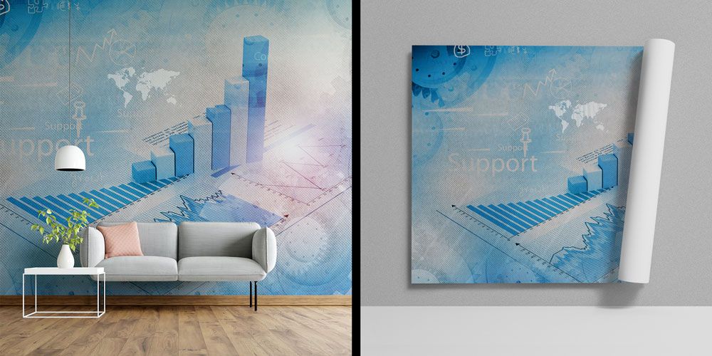 Finansal Grafik ve İstatistik Temalı Duvar Kağıdı 5343