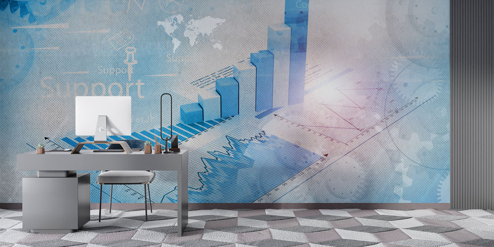 Finansal Grafik ve İstatistik Temalı Duvar Kağıdı 5343