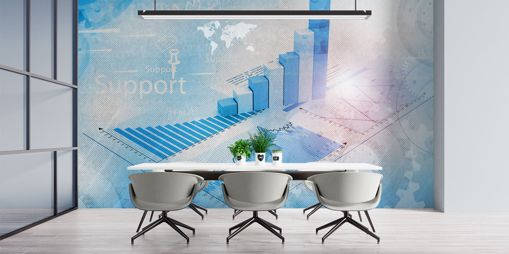 Finansal Grafik ve İstatistik Temalı Duvar Kağıdı 5343