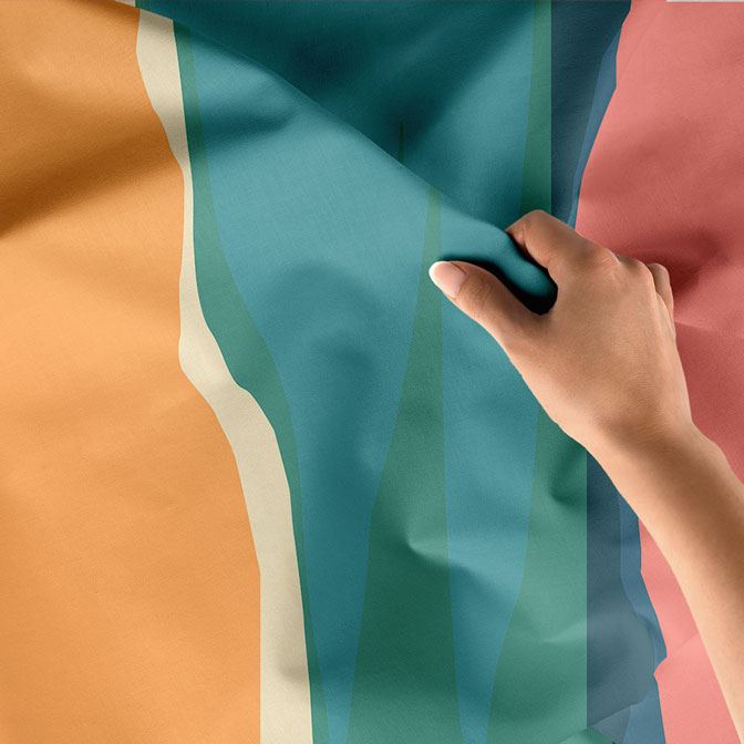 Minimal Plaj ve Sörfçü Manzaralı Duvar Örtüsü 6285