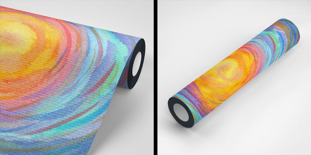 Renkli Soyut Güneş ve Enerji Halkaları Duvar Kağıdı 4344