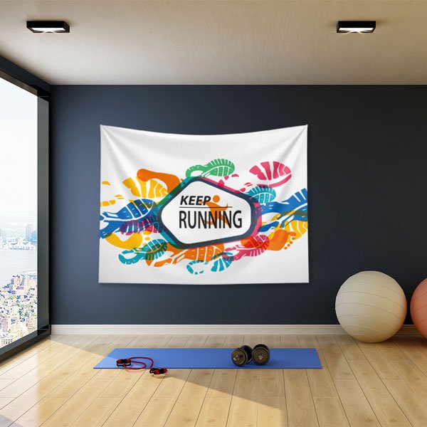 Keep Running Spor Duvar Örtüsü 5859