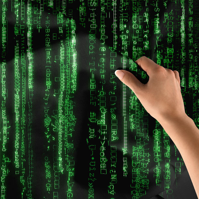 duvar-dekorasyon-5414-07 Matrix Kod Temalı Dijital Sanat Duvar Örtüsü 5414