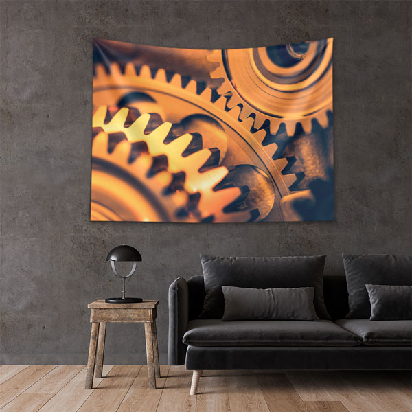 Endüstriyel Dişli Tasarımlı Duvar Örtüsü 5489