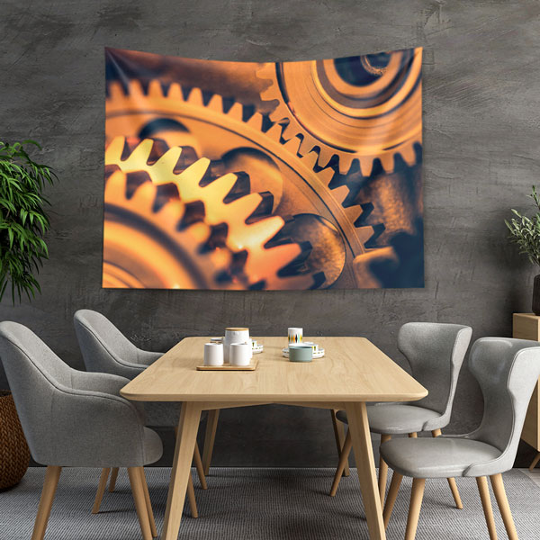 Endüstriyel Dişli Tasarımlı Duvar Örtüsü 5489