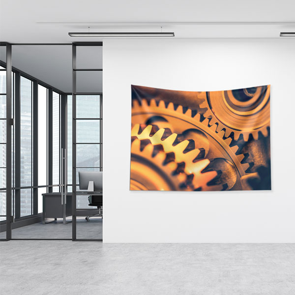 Endüstriyel Dişli Tasarımlı Duvar Örtüsü 5489