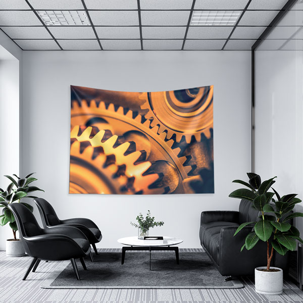 Endüstriyel Dişli Tasarımlı Duvar Örtüsü 5489