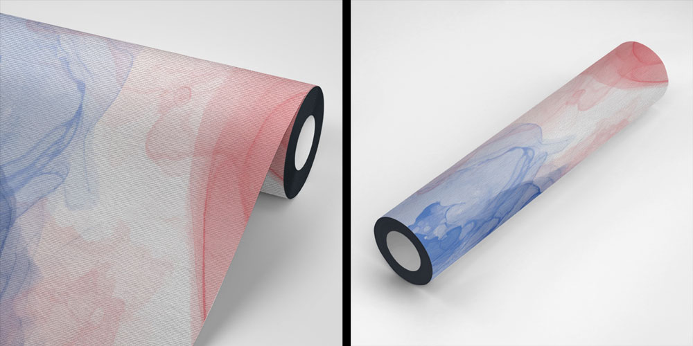 Pastel Mavi ve Pembe Soyut Sanat Duvar Kağıdı 4157