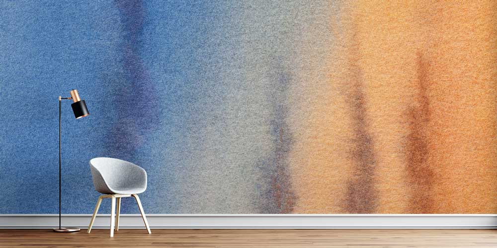 Renk Geçişli Soyut Duvar Kağıdı 4171