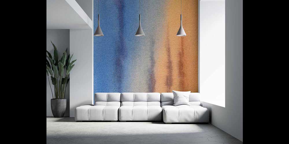 Renk Geçişli Soyut Duvar Kağıdı 4171