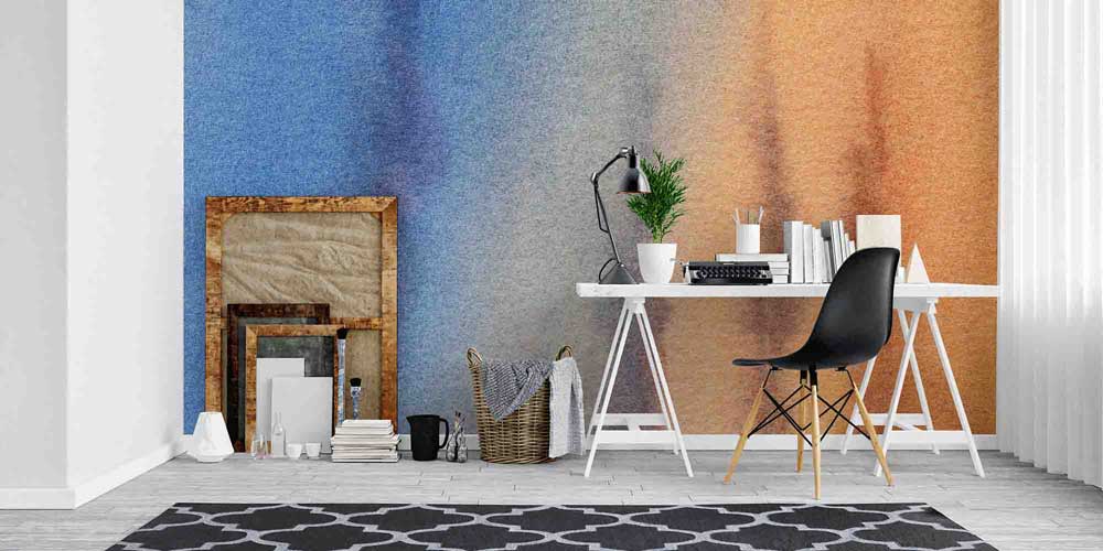 Renk Geçişli Soyut Duvar Kağıdı 4171