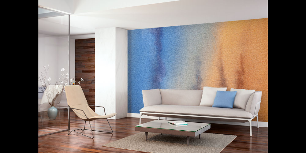 Renk Geçişli Soyut Duvar Kağıdı 4171