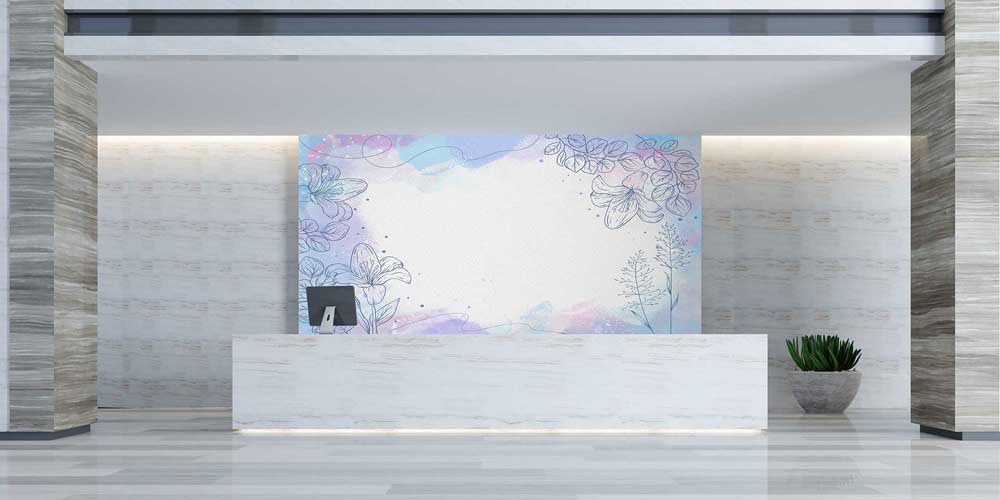 Pastel Çizgisel Botanik Desenli Minimal Duvar Kağıdı 4261