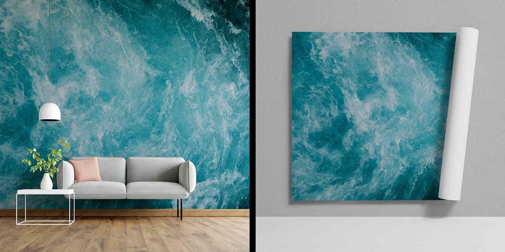 Hareketli Dalga Dokulu Duvar Kağıdı 4608