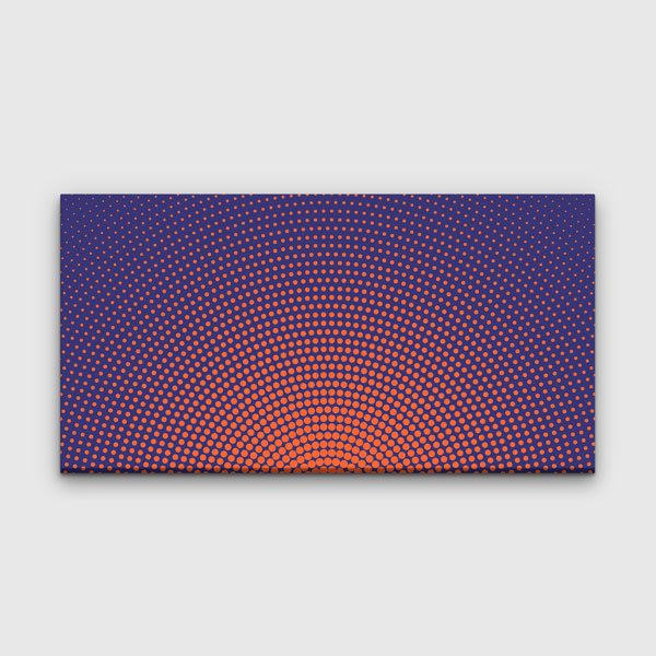 Halftone Nokta Desen Op Art Etkili Soyut Dijital Sanat Kanvas Duvar Tablosu 4798