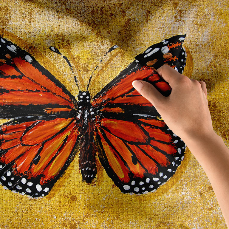 Kırmızı Kelebek Figürlü Duvar Örtüsü 4950