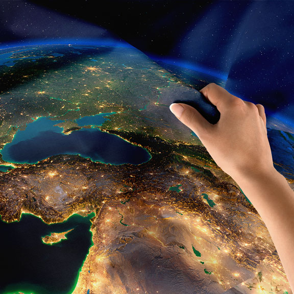 duvar-dekorasyonu-5148-06 Uzaydan Gece Görünümü Dünya Haritası Duvar Örtüsü 5148