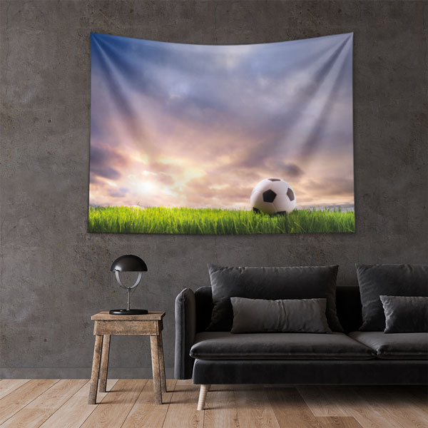 duvar-dekorasyonu-5865-01 Futbol Sahası Gün Batımı Duvar Örtüsü 5865