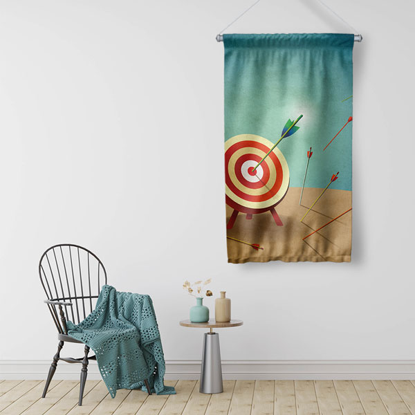 duvar-dekorasyonu-5902-02 Hedef Odak Duvar Flaması 5902