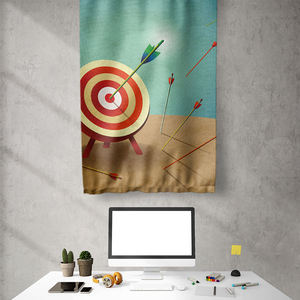 duvar-dekorasyonu-5902-05 Hedef Odak Duvar Flaması 5902