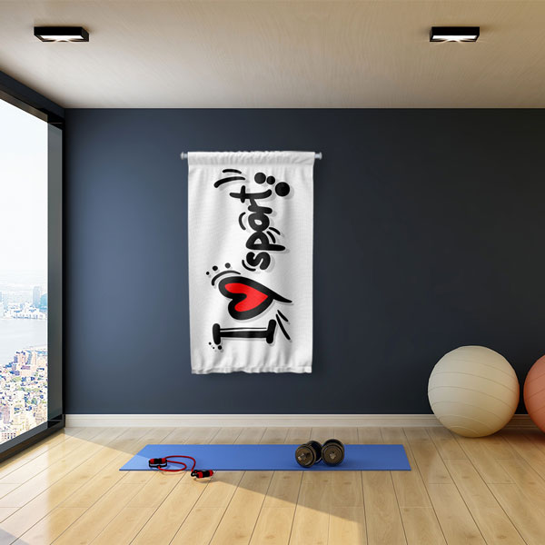 I Love Sport Duvar Flaması 5908