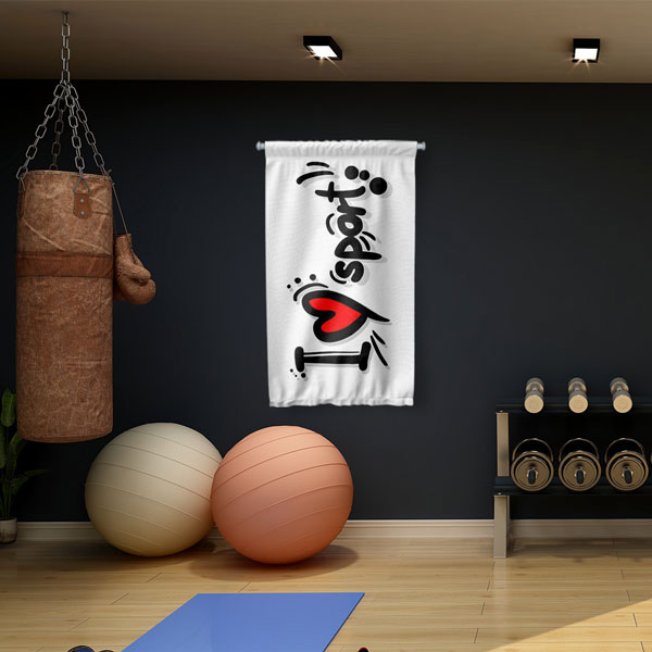 I Love Sport Duvar Flaması 5908