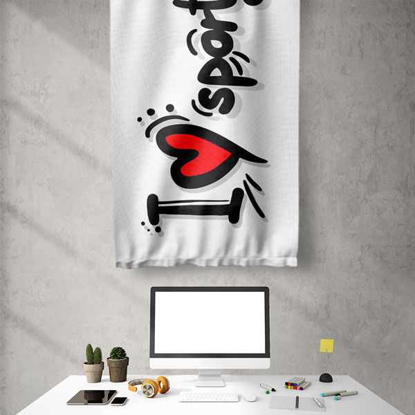 I Love Sport Duvar Flaması 5908