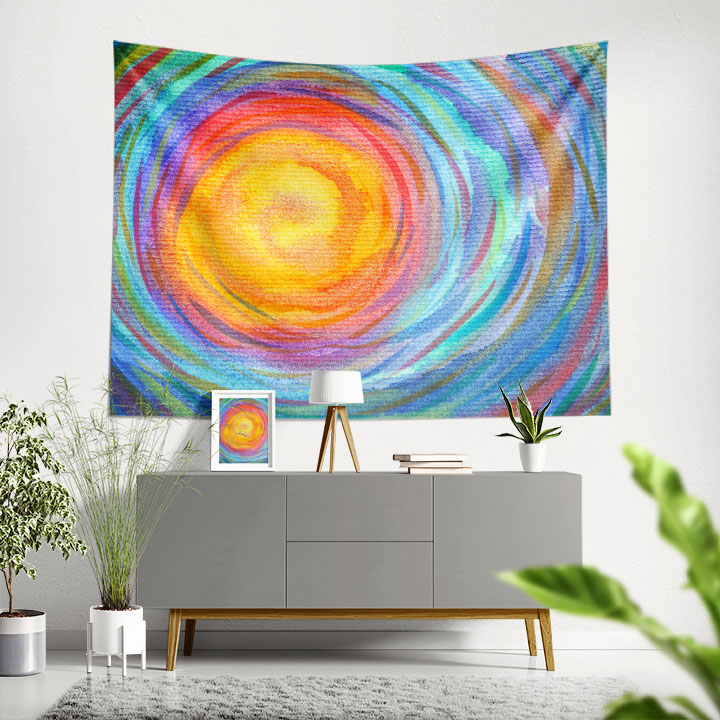 Uzay Enerjisi Soyut Galaksi Duvar Örtüsü 4353