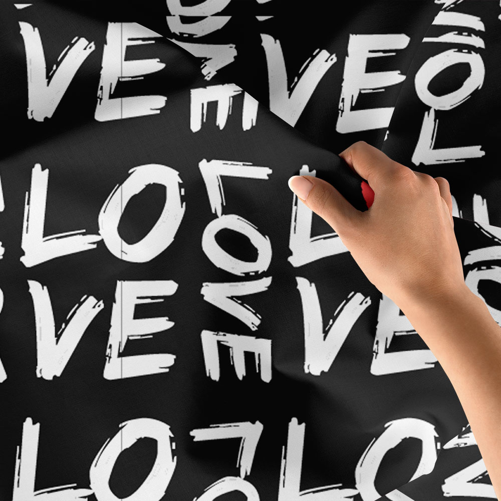 Modern Love Tipografi Duvar Örtüsü 4529