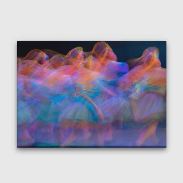 Hareketli Dans Figürleri Temalı Sanatsal Kanvas Tablo 5043