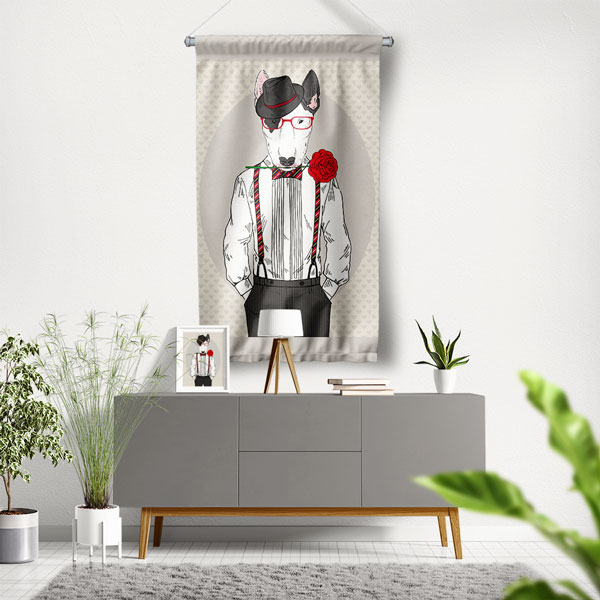 Centilmen Kurt Duvar Flaması 5219