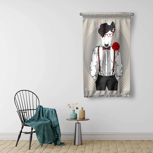 Centilmen Kurt Duvar Flaması 5219