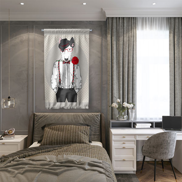 Centilmen Kurt Duvar Flaması 5219