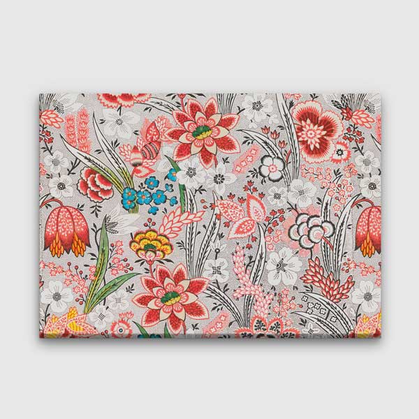 Desenli Stilize Çiçek Motifli Kanvas Tablo 4229