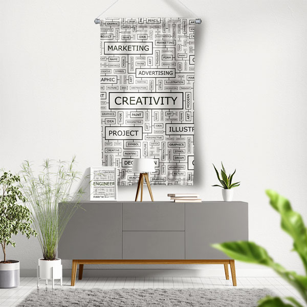Yaratıcılık ve Pazarlama Temalı Duvar Flaması 5520