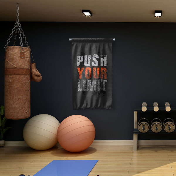 Push Your Limit Duvar Flaması 5894